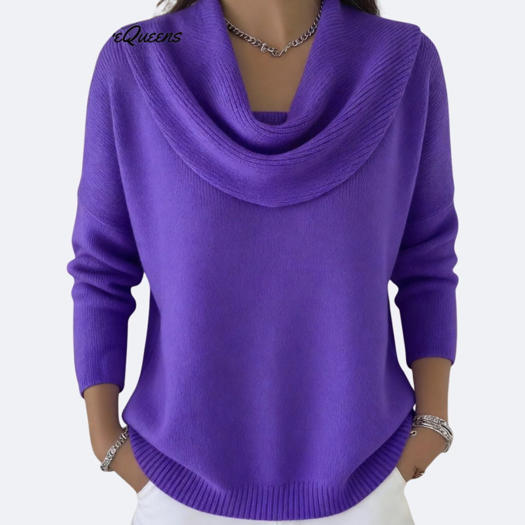LAVORI™ | MAGLIONE CON COLLO RUFFLE ACCOGLIENTE