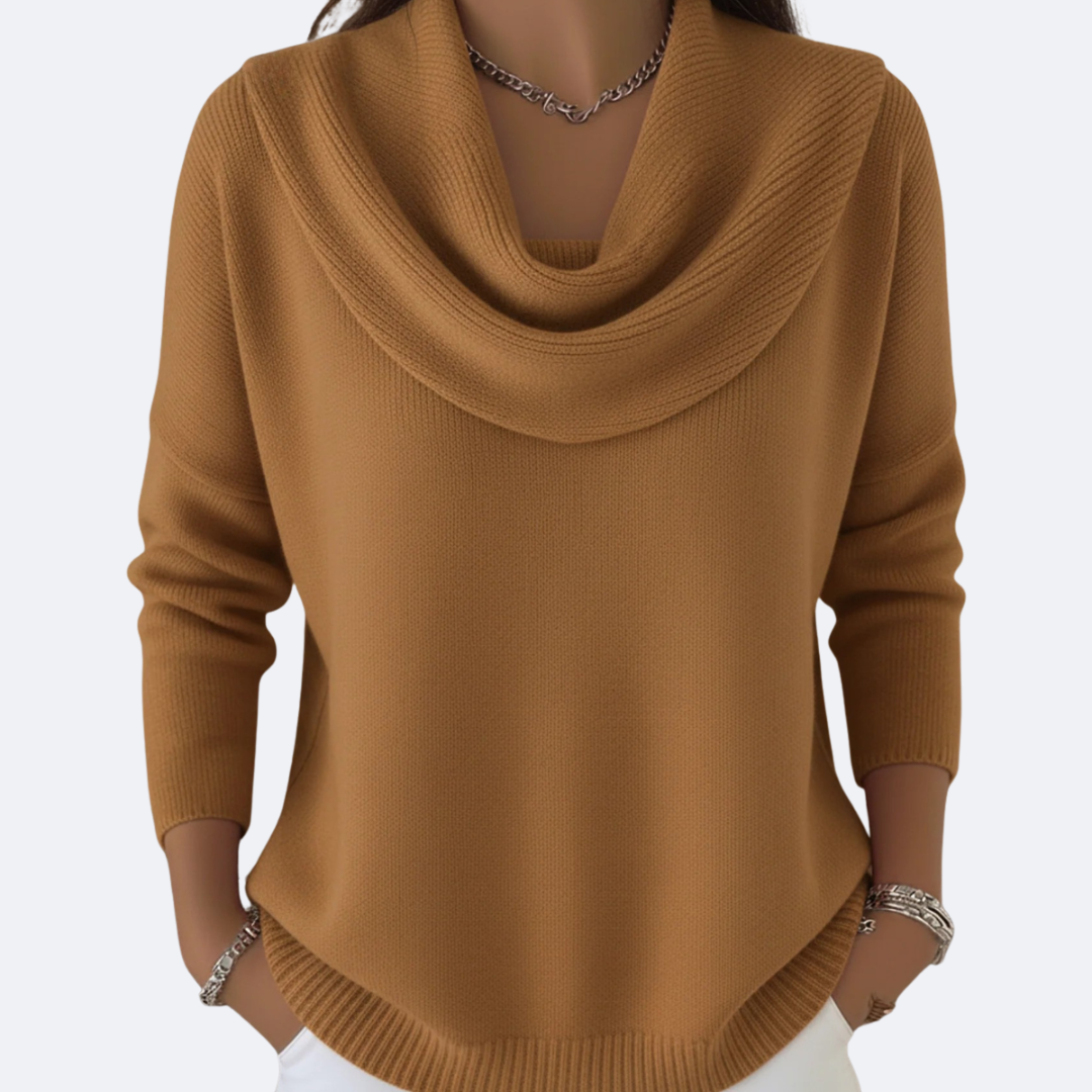 LAVORI™ | MAGLIONE CON COLLO RUFFLE ACCOGLIENTE