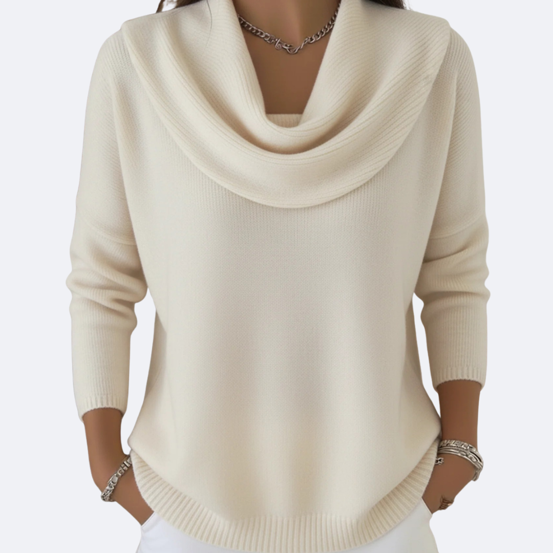 LAVORI™ | MAGLIONE CON COLLO RUFFLE ACCOGLIENTE