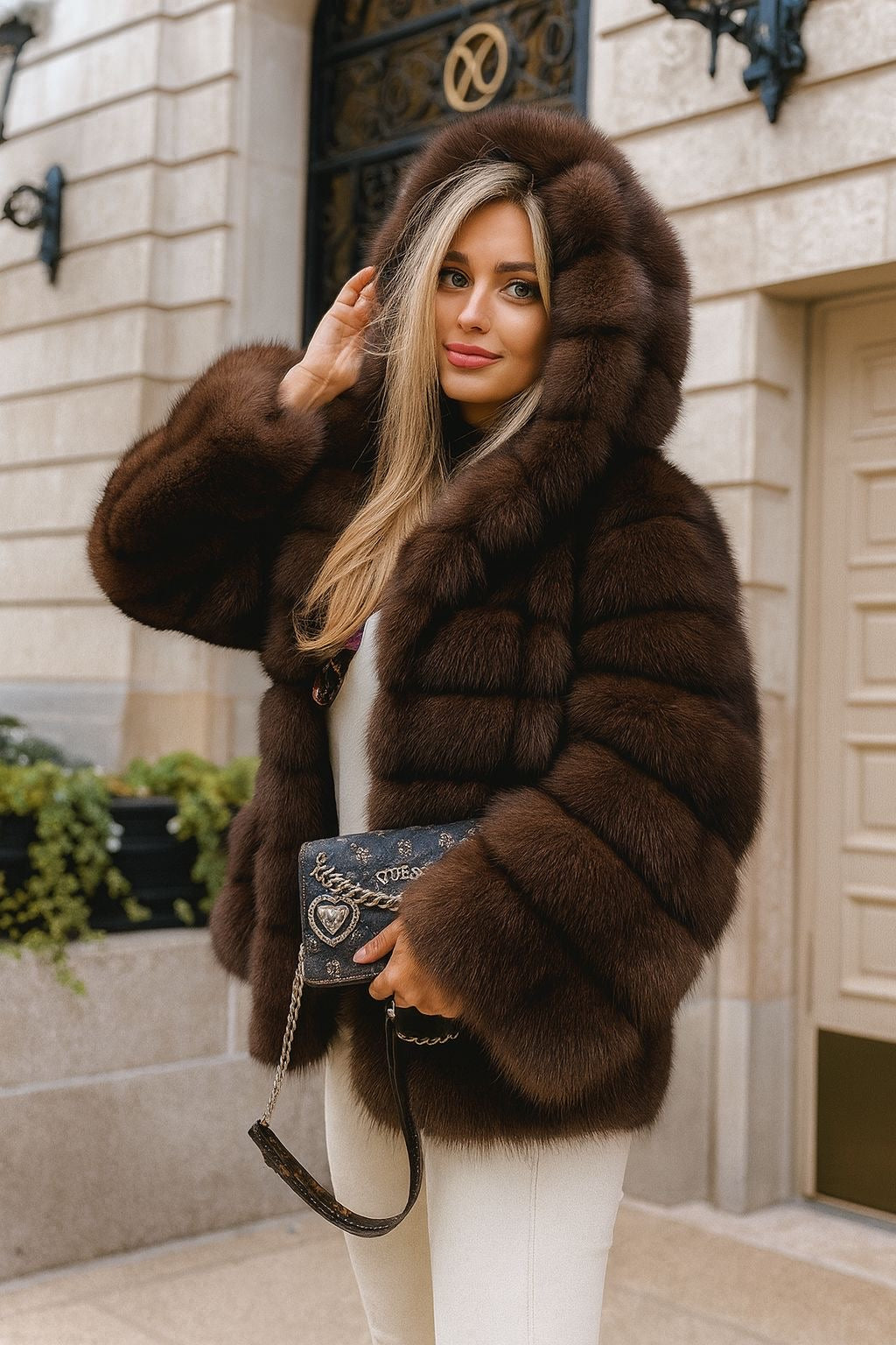 D'ANGELO™ | CAPPOTTO DI PELLICCIA DI PELUCHE