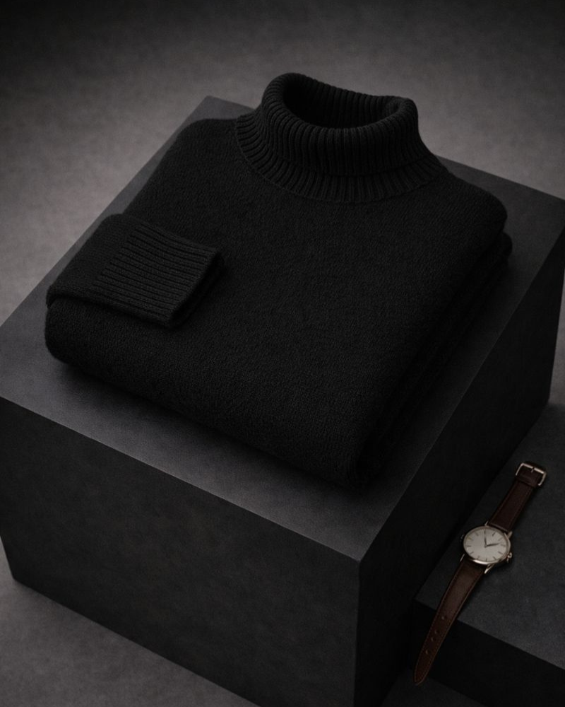 CUCITO™ | MAGLIONE MORBIDO CON COLLO ALTO