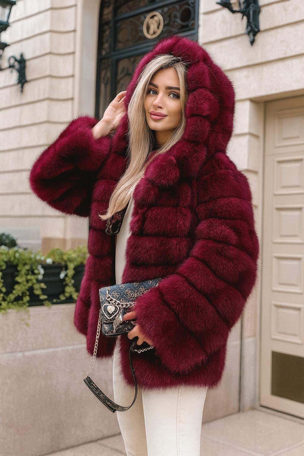 D'ANGELO™ | CAPPOTTO DI PELLICCIA DI PELUCHE