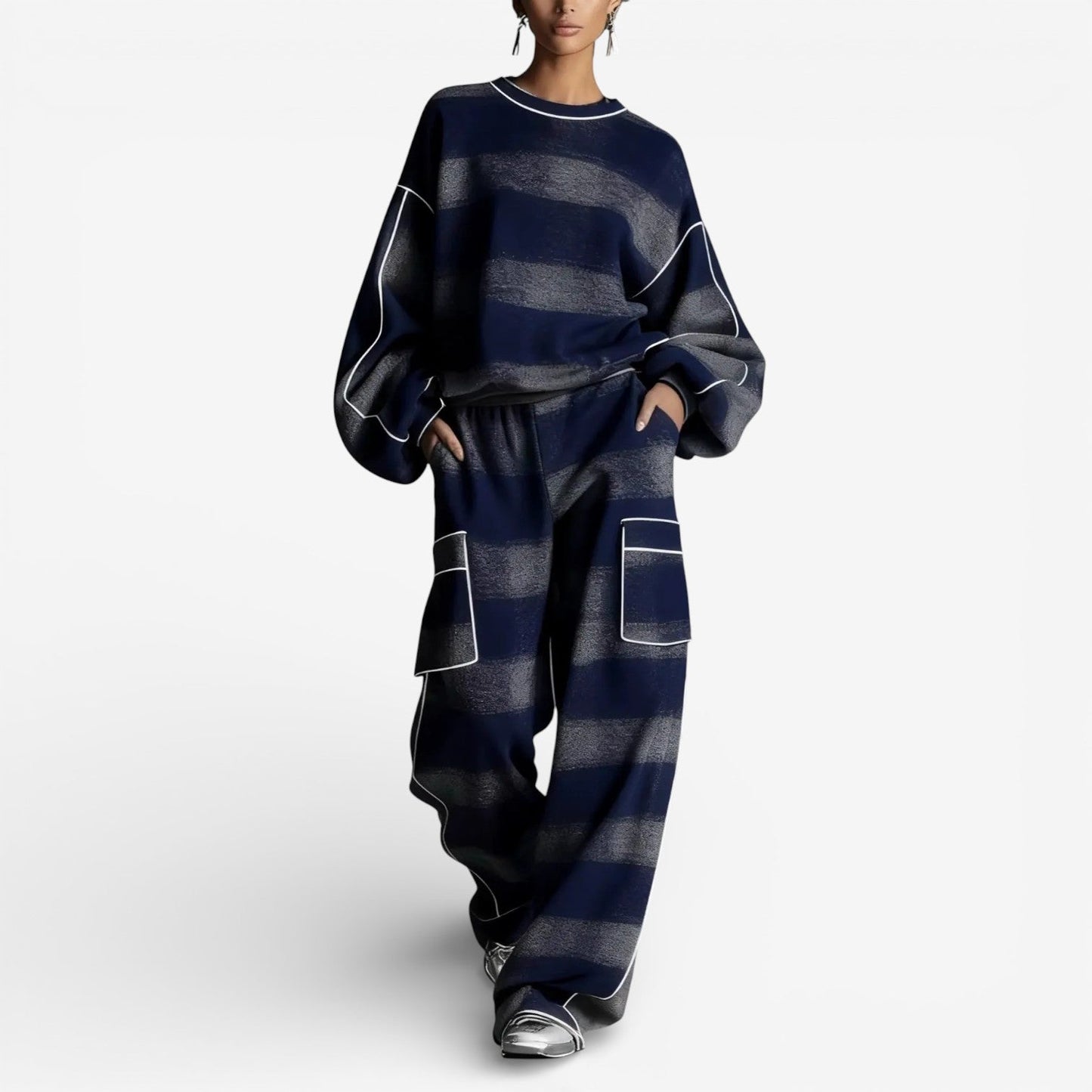 ZALARA™ | DUO IN MAGLIA A RIGHE