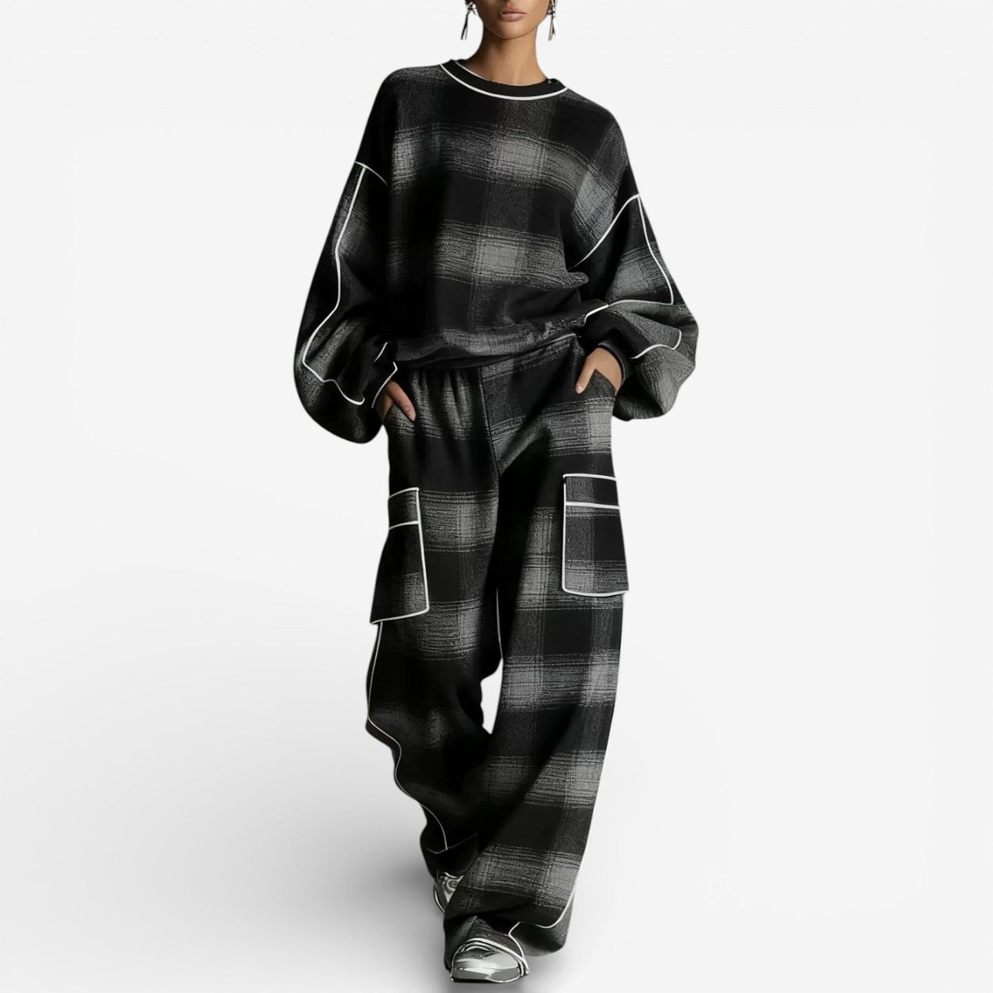 ZALARA™ | DUO IN MAGLIA A RIGHE